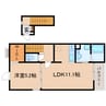 東海道本線/焼津駅 バス:25分:停歩6分 2階 築浅 1LDKの間取り