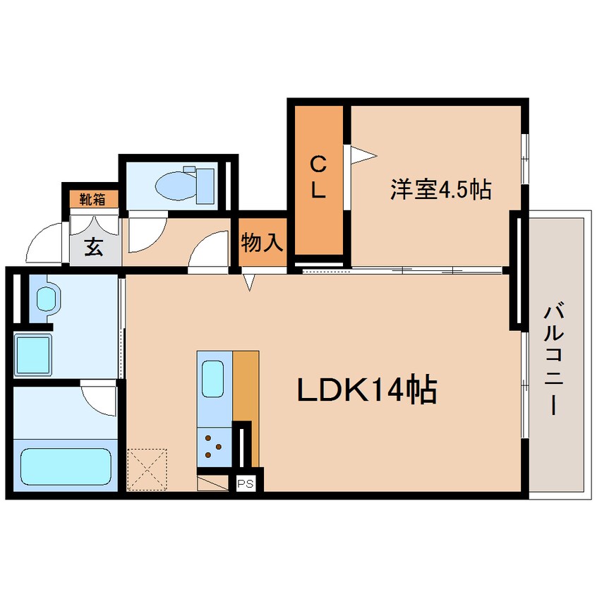 間取図 東海道本線/静岡駅 バス21分大浜公園入口下車:停歩4分 1階 1年未満