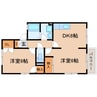 東海道本線/静岡駅 バス:16分:停歩4分 2階 築21年 2DKの間取り