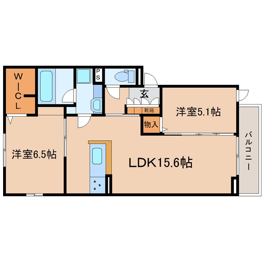 間取図 東海道本線/静岡駅 バス24分登呂コープタウン下車:停歩5分 1階 築1年