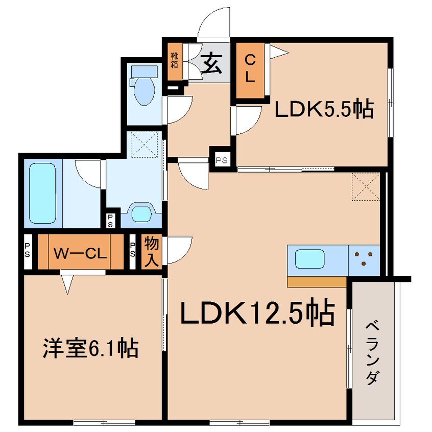 間取図 東海道本線/静岡駅 徒歩15分 1階 1年未満