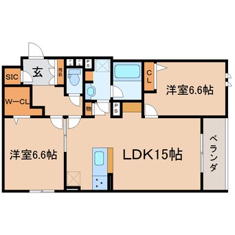 間取図 東海道本線/静岡駅 徒歩15分 1階 1年未満