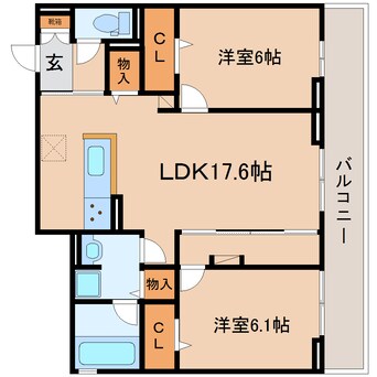 間取図 東海道本線/静岡駅 バス11分中田4丁目下車:停歩4分 2階 建築中