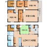 東海道本線/静岡駅 徒歩12分 1-2階 築3年 4LDK+Sの間取り