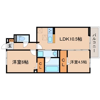 間取図 東海道本線/焼津駅 徒歩24分 1階 1年未満