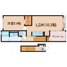 東海道本線/藤枝駅 バス:17分:停歩13分 2階 築浅 1LDKの間取り