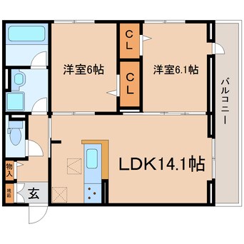 間取図 東海道本線/静岡駅 バス14分緑が丘下車:停歩3分 1階 建築中