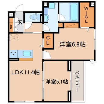 間取図 東海道本線/静岡駅 バス14分緑が丘下車:停歩3分 2階 建築中