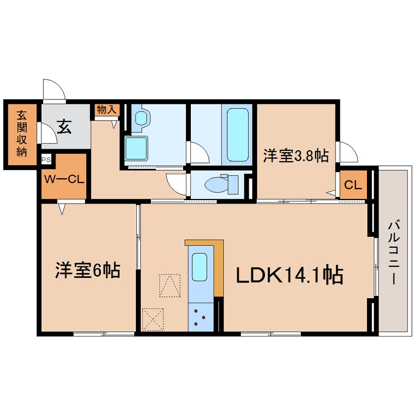 間取図 東海道本線/静岡駅 バス14分緑が丘下車:停歩3分 1階 建築中