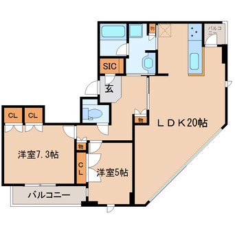 間取図 東海道本線/東静岡駅 徒歩5分 11階 築14年