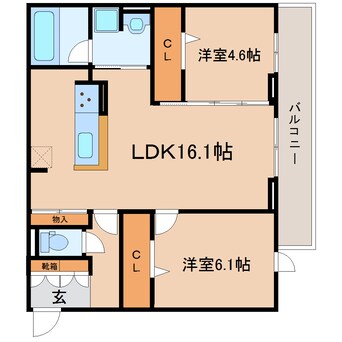 間取図 東海道本線/静岡駅 バス24分片山下車:停歩5分 2階 建築中