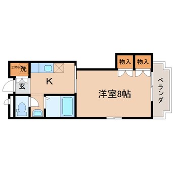 間取図 東海道本線/藤枝駅 徒歩13分 4階 築30年