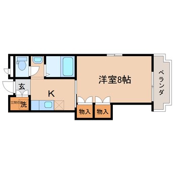 間取図 東海道本線/藤枝駅 徒歩13分 3階 築30年