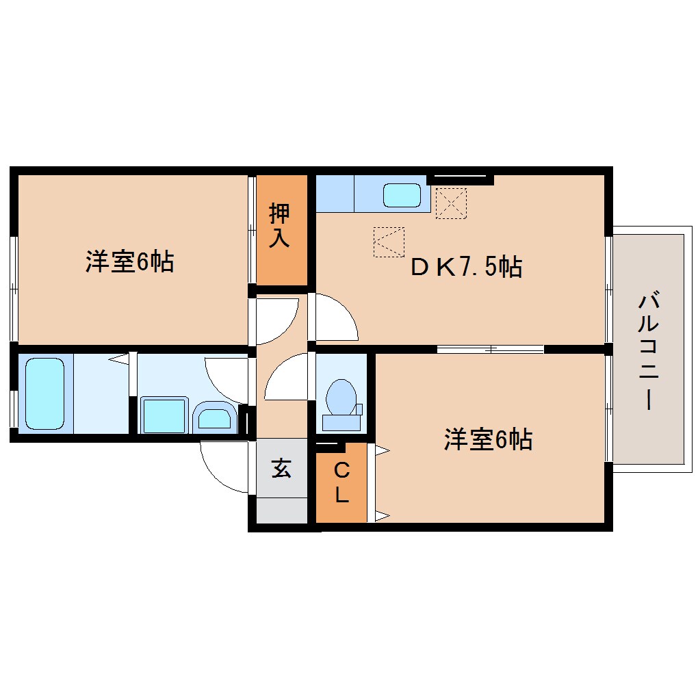 間取り図 東海道本線/藤枝駅 徒歩9分 1階 築23年