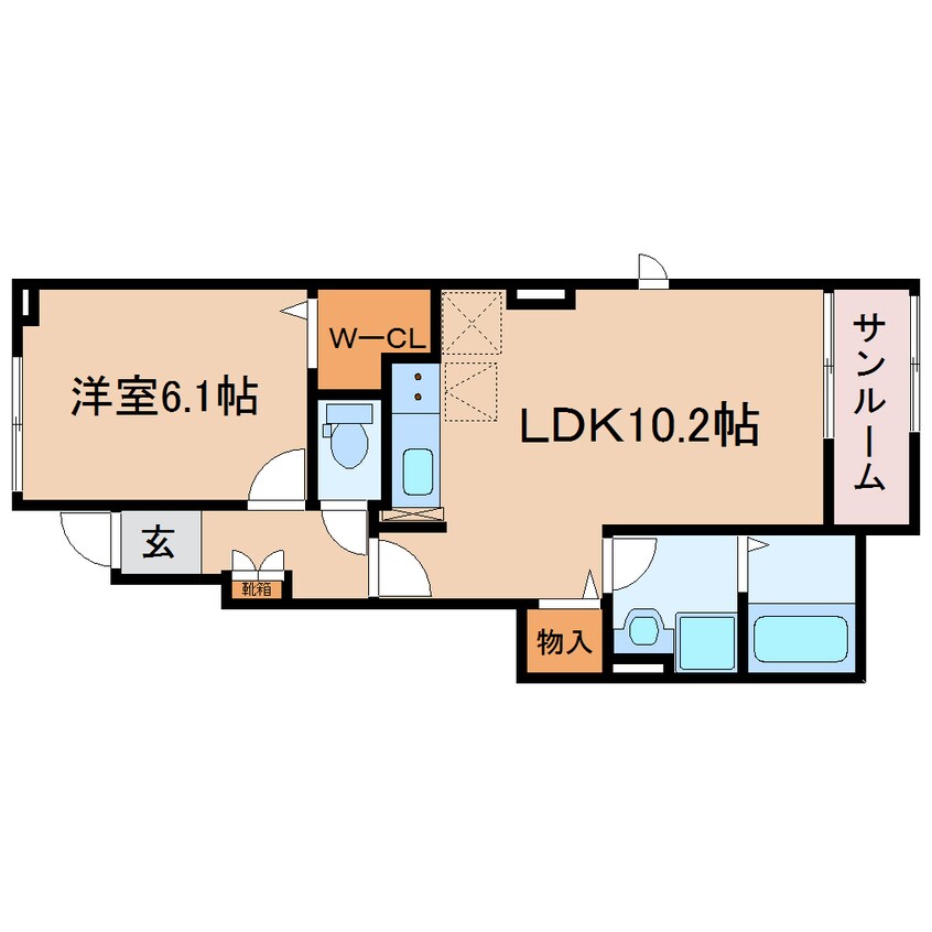 間取図 東海道本線/焼津駅 バス10分小川東下車:停歩3分 1階 建築中