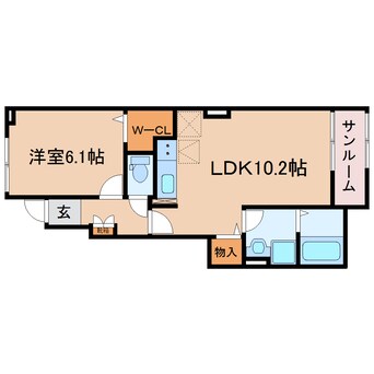 間取図 東海道本線/焼津駅 バス10分小川東下車:停歩3分 1階 建築中