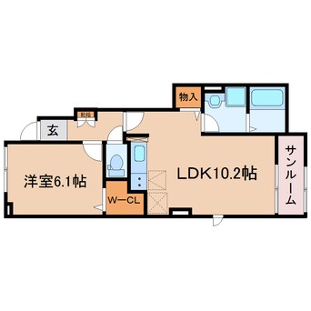 間取図 東海道本線/焼津駅 バス10分小川東下車:停歩3分 1階 建築中