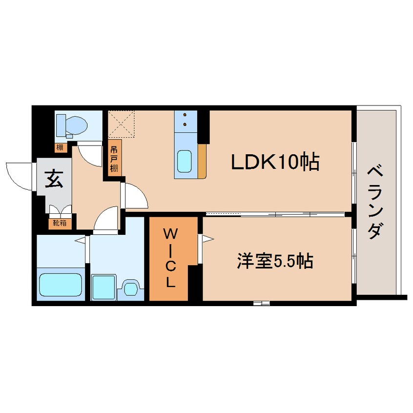 間取図 東海道本線/静岡駅 徒歩14分 1階 建築中