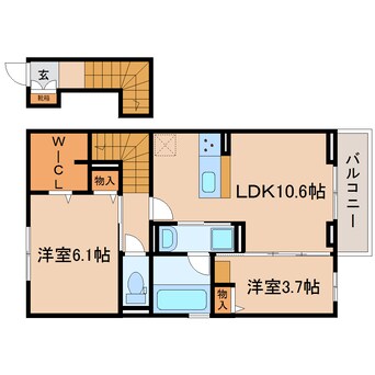 間取図 東海道本線/静岡駅 バス20分西島下車:停歩4分 2階 建築中