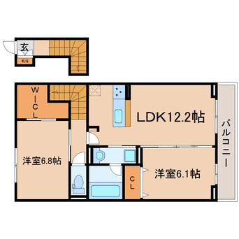 間取図 東海道本線/焼津駅 バス11分小川下車:停歩6分 2階 建築中