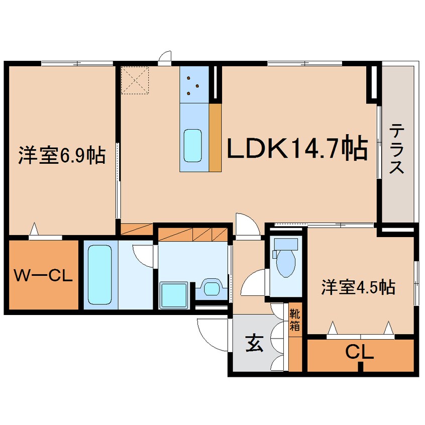 間取図 東海道本線/静岡駅 バス11分馬渕4丁目下車:停歩4分 1階 建築中