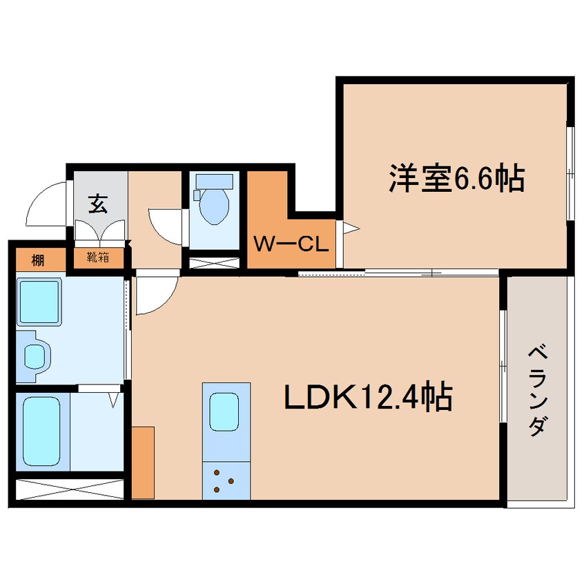 間取図 東海道本線/藤枝駅 徒歩22分 1階 築4年
