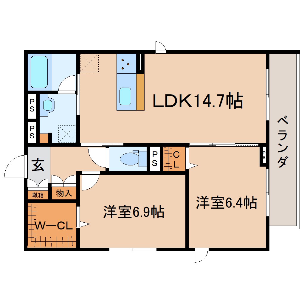 間取り図 東海道本線/静岡駅 徒歩8分 4階 1年未満