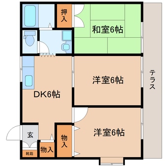 間取図 東海道本線/藤枝駅 バス18分成田山前停下車:停歩4分 1階 築31年