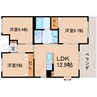 東海道本線/静岡駅 バス:12分:停歩2分 3階 築20年 3LDKの間取り