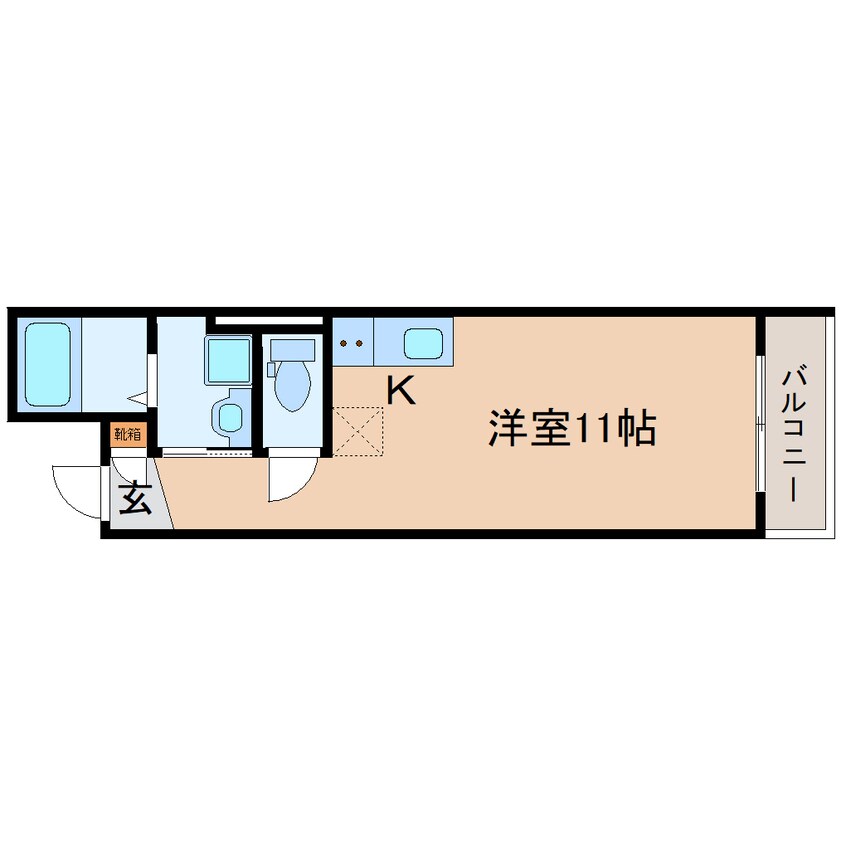 間取図 東海道本線/静岡駅 徒歩8分 1階 築2年