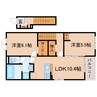 東海道本線/西焼津駅 徒歩14分 2階 1年未満 2LDKの間取り