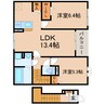 東海道本線/藤枝駅 バス:18分:停歩5分 2階 1年未満 2LDKの間取り