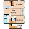 東海道本線/藤枝駅 バス:18分:停歩5分 2階 1年未満 2LDKの間取り