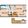 東海道本線/焼津駅 徒歩18分 2階 1年未満 2LDKの間取り