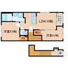 東海道本線/焼津駅 徒歩18分 2階 1年未満 2LDKの間取り