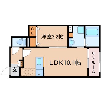 間取図 東海道本線/焼津駅 徒歩11分 1階 1年未満