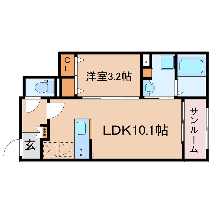 間取図 東海道本線/焼津駅 徒歩11分 1階 1年未満
