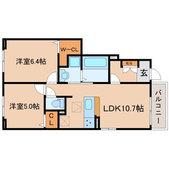 間取図 東海道本線/静岡駅 バス23分大谷下車:停歩5分 1階 建築中