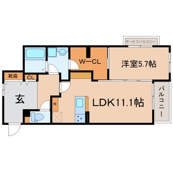 間取図 東海道本線/静岡駅 バス11分中田4丁目下車:停歩7分 1階 建築中