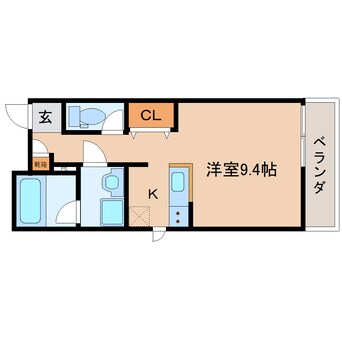 間取図 東海道本線/静岡駅 徒歩8分 3階 1年未満