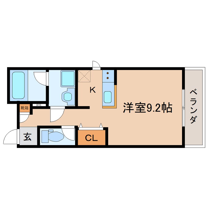 間取図 東海道本線/静岡駅 徒歩8分 5階 1年未満