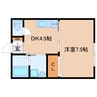 東海道本線/静岡駅 徒歩24分 2階 建築中 1DKの間取り