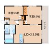 東海道本線/静岡駅 徒歩16分 1階 築18年 2LDKの間取り