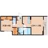 東海道本線/静岡駅 徒歩13分 2階 1年未満 1LDKの間取り