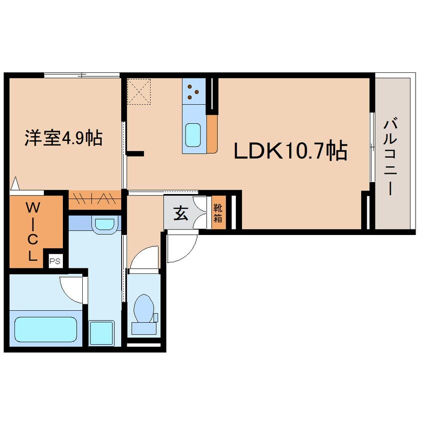 間取図 東海道本線/静岡駅 徒歩13分 3階 建築中
