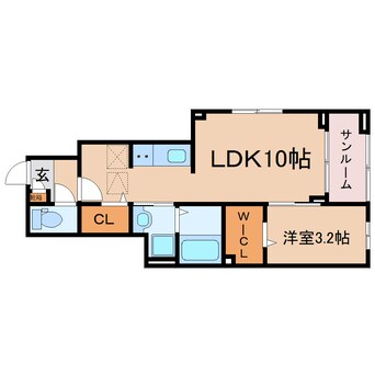 間取図 東海道本線/藤枝駅 徒歩21分 1階 建築中
