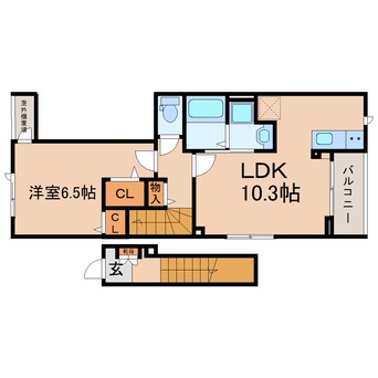 間取図 東海道本線/藤枝駅 徒歩21分 2階 建築中