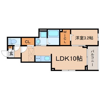間取図 東海道本線/焼津駅 徒歩21分 1階 建築中