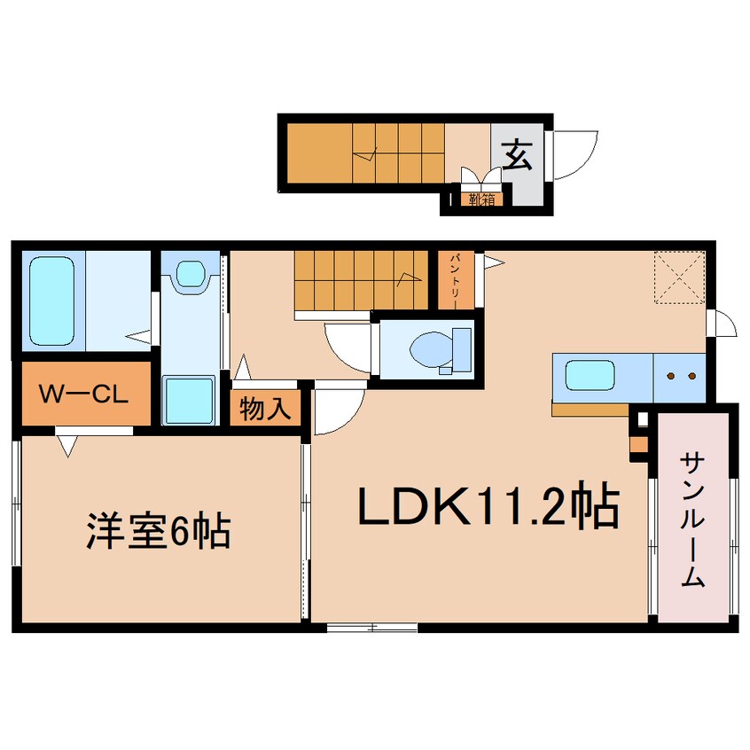 間取図 東海道本線/焼津駅 徒歩13分 2階 建築中