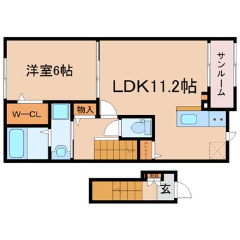 間取図 東海道本線/焼津駅 徒歩13分 2階 建築中